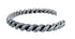 Navajo Genuine Twisted Sterling Silver Cuff Bracelet AX123906