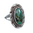 Navajo Genuine Sterling Silver Turquoise Ring Size 8-1/2 AX123955