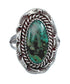 Navajo Genuine Sterling Silver Turquoise Ring Size 8-1/2 AX123955