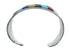 Native American Zuni Multicolor Inlay Genuine Sterling Silver Cuff Bracelet JX123917