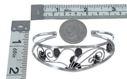 Native American Navajo Sterling Silver Lapis Cuff Bracelet JX123914