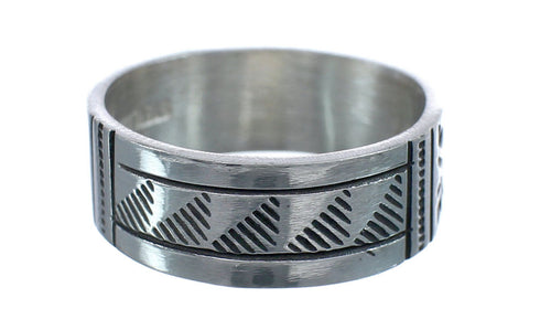 Native American Navajo Authentic Sterling Silver Ring Size 12-1/2 JX124050