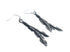 Native American Sterling Silver Feather Hook Dangle Earrings AX124278