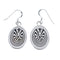 Sterling Silver Man In A Maze Navajo Hook Dangle Earrings AX124327