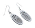 Sterling Silver Man In A Maze Navajo Hook Dangle Earrings AX124327