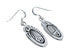 Sterling Silver Bear Paw Navajo Hook Dangle Earrings AX124329