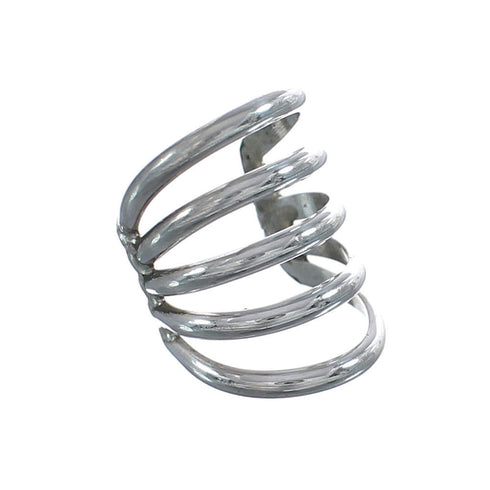 Native American Zuni Genuine Sterling Silver Ear Cuff AX124322