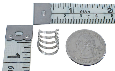 Native American Zuni Genuine Sterling Silver Ear Cuff AX124322