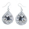 Native American Navajo Multicolor Sterling Silver Eagle Hook Dangle Earrings JX124266