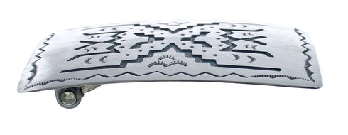 Native American Navajo Sterling Silver Belt Buckle JX124336