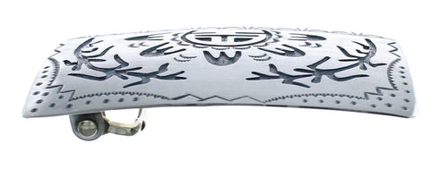 Native American Navajo Sterling Silver Sunface Corn Belt Buckle JX124338