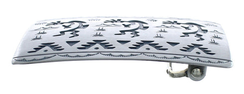 Native American Navajo Sterling Silver Kokopelli Belt Buckle JX124339