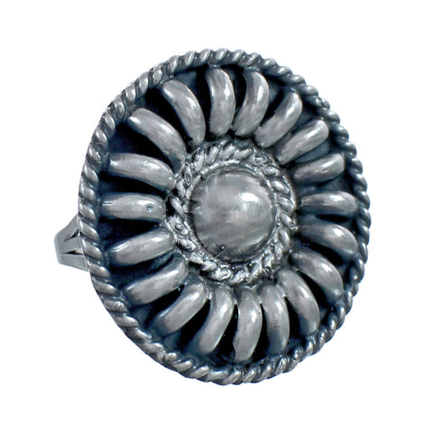 Native American Navajo Authentic Sterling Silver Ring Size 8 JX124359