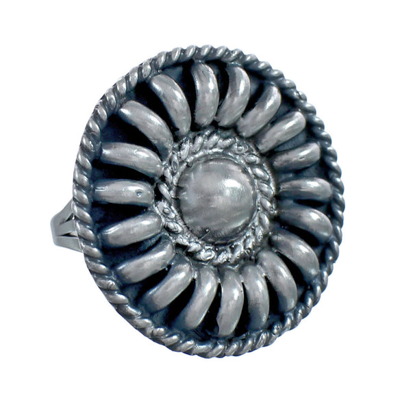 Native American Navajo Authentic Sterling Silver Ring Size 9-1/2 JX124361