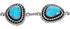 Native American Turquoise Navajo Sterling Silver Link Bracelet AX124662