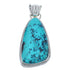 Turquoise Native American Genuine Sterling Silver Pendant AX124484