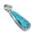 Turquoise Native American Genuine Sterling Silver Pendant AX124484