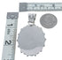 Native American Navajo Turquoise Sterling Silver Stamped Pendant AX124410