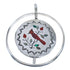 Zuni Multicolor Cardinal And Eagle Sterling Silver Reversible Pendant JX124508