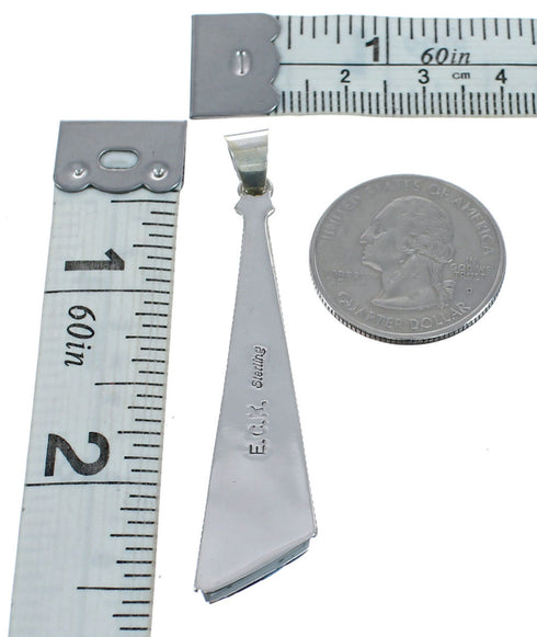 Native American Navajo Multicolor Multistone Inlay Pendant JX124406