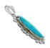 Native American Navajo Turquoise Genuine Sterling Silver Pendant JX124421