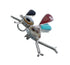 Native American Zuni Sterling Silver Multicolor Road Runner Pin Pendant JX124460