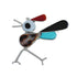 Native American Zuni Sterling Silver Multicolor Road Runner Pin Pendant JX124463