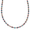 Native American Navajo Turquoise and Coral Bead Sterling Silver Necklace JX124566