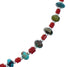 Native American Navajo Turquoise and Coral Bead Sterling Silver Necklace JX124566