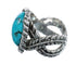 Sterling Silver Southwest Turquoise Ring Size 5-1/2 JX124586