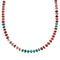 Southwestern Turquoise and Oyster Shell Sterling Silver Bead Necklace JX124634