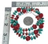 Southwestern Multicolor Multistone Authentic Sterling Silver Bead Necklace JX124638