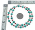 Southwestern Turquoise and Coral Sterling Silver Bead Necklace JX124635