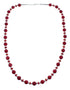 Southwestern Sterling Silver and Coral Bead Necklace JX124630