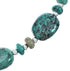 Native American Turquoise Bead Sterling Silver Necklace AX124694