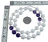 Native American Navajo Amethyst and Mother of Pearl Bead Sterling Silver Necklace AX124677