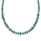Native American Navajo Turquoise Bead Sterling Silver Necklace AX124668