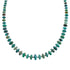 Native American Navajo Turquoise Bead Sterling Silver Necklace AX124668