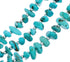 Silver 3 Strand Kingman Turquoise Bead Necklace AX124713