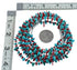 Silver 3 Strand Turquoise and Coral Bead Necklace AX124714