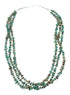 Silver 3 Strand Kingman Turquoise Bead Necklace AX124712