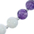 Amethyst and Mother of Pearl Bead Sterling Silver Necklace AX124717
