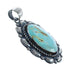 Native American Navajo Genuine Sterling Silver And Turquoise Pendant JX125083