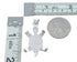 Native American Multicolor Inlay Sterling Silver Turtle Pendant JX125089