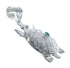 Genuine Sterling Silver Turtle Navajo Turquoise Pendant JX125080
