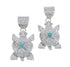 Genuine Sterling Silver Turtle Navajo Turquoise Pendant JX125077