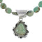 Native American Genuine Sterling Silver Turquoise Bead Necklace Set JX125466