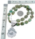 Native American Genuine Sterling Silver Turquoise Bead Necklace Set JX125466