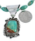 Native American Genuine Sterling Silver Turquoise Bead Necklace Set JX125458