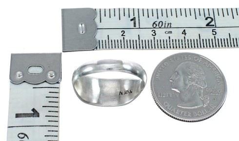 Native American Zuni Opal Sterling Silver Ring Size 8-3/4 AX124919